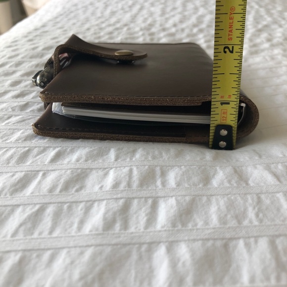 Genuine leather A6 planner with card slips - Picture 12 of 13